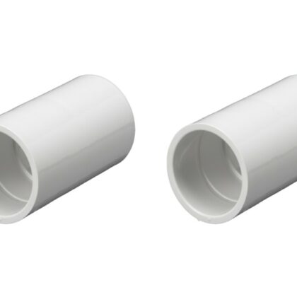 25mm Straight Coupler For Electric Cable Conduit PVC Schneider Mita PSC25W x2