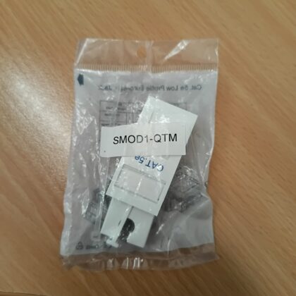 Single 1 Gang RJ45 Cat 5e Ethernet Socket Module 25x50mm