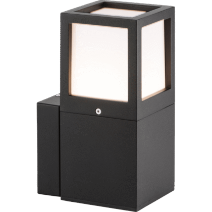 Modern Outdoor Wall Light 20W E27 IP54 Black Knightsbridge OL01W