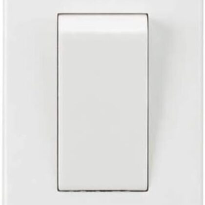 10AX Single 1 Gang 2 Way Architrave Light Switch White