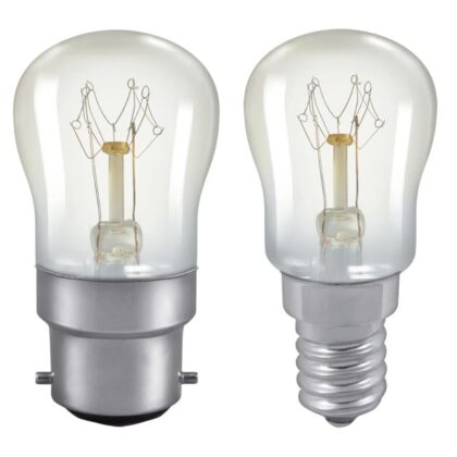 x2 Himalayan Salt Lamp Clear Pygmy Light Bulb 25W E14 B22 Crompton