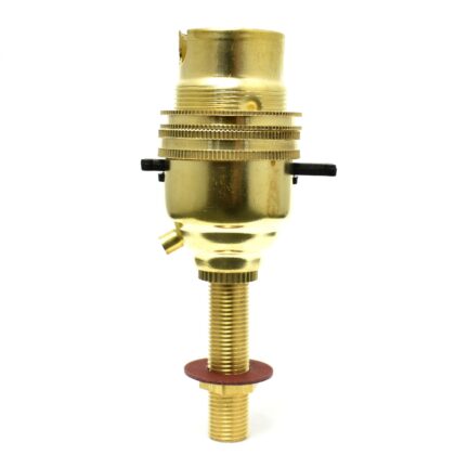 Brass Lampholder Kit with M10 10mm Reducer, Allthread Rod, Fibre Washer, Hex Nut