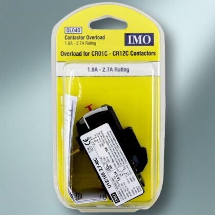 IMO OL04D Contactor Overload 1.8A - 2.7A rating  for CR01C - CR12C Contactors