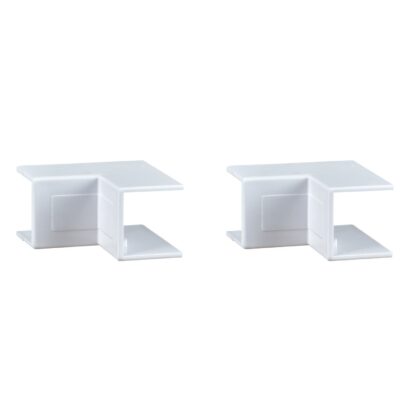 Electrical Mini Cable Trunking Internal Bend 16x16mm x2