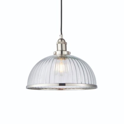Retro Industrial Style Single Suspended Ceiling Pendant Light 60W E27 Endon
