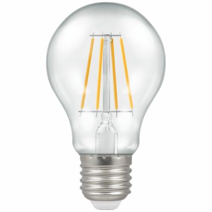 LED Dimmable Standard GLS Filament Light Bulb 5W E27 2700K Warm White Crompton