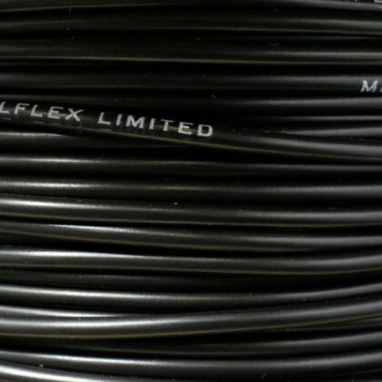 1mm Single Core Stranded Cable Black 1m x 2