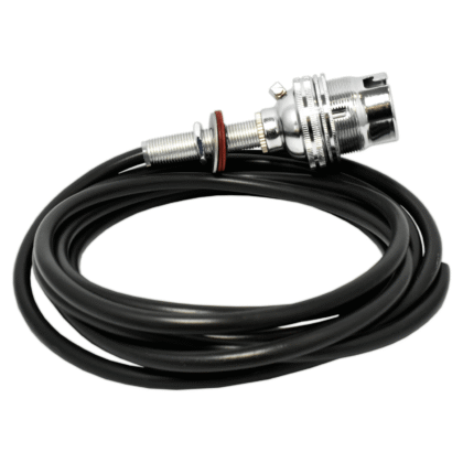 Polished Chrome Pre-Wired Table Lamp Rewire Kit 2.5m Black Flex Inline Switch