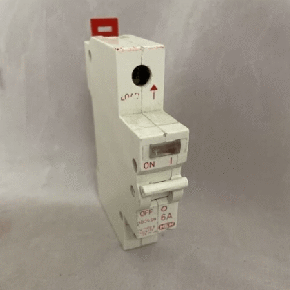 MEM  MCB 6 Amp Type B 6A Single Pole Breaker Memshield  AB06SB