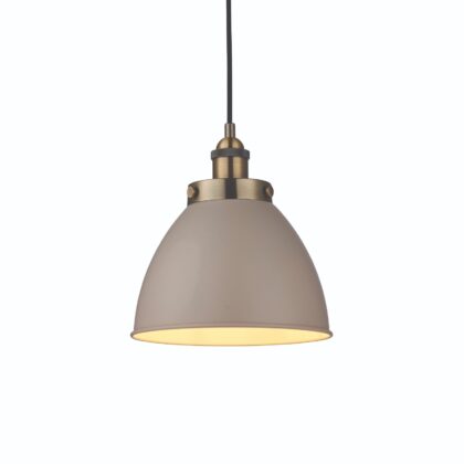 Vintage Style Single Pendant Ceiling Light 40W E27 Endon Franklin Small 76328