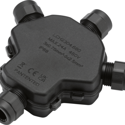 IP68 4 Way Weatherproof Gel Electrical Cable Junction Box Knightsbridge JB0015
