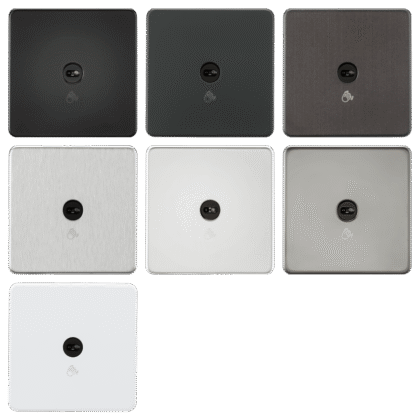 Single Gang 1 Way Touchless Light Switch Screwless Plate Knightsbridge