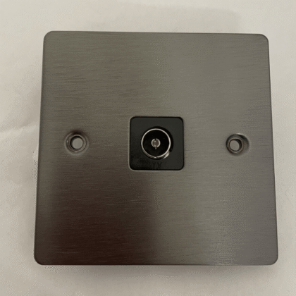 PREMSPEC PS3992/SN 1 GANG COAXIAL SOCKET SATIN NICKEL