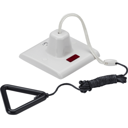 Bathroom Pull Cord Switch 50A DP IP20 Part M Compliant Knightsbridge