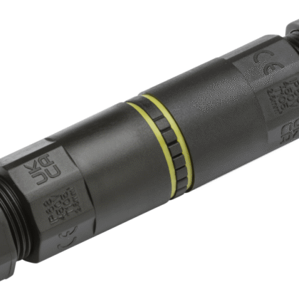 IP68 24A Weatherproof 3 Pole Inline Connector with Lever Terminals Knightsbridge