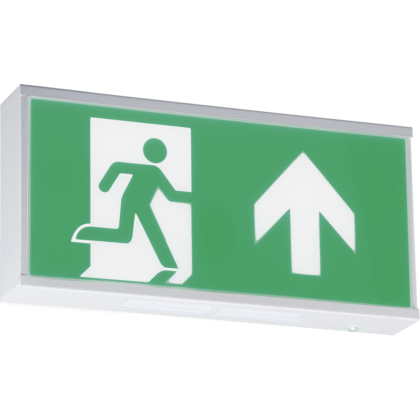 LED Emergency Fire Exit Escape Box Sign IP20 Maintained or Non Maintained