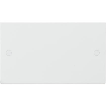 10 X Double Gang Blank Plate Wall Socket Cover Knightsbridge SN8360