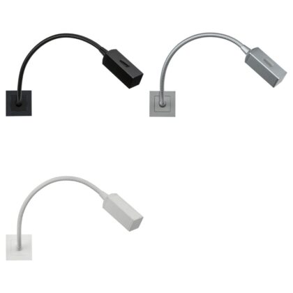 LED 50x50mm Euro Module Bedside Reading Light 2W Warm White 3000K Knightsbridge