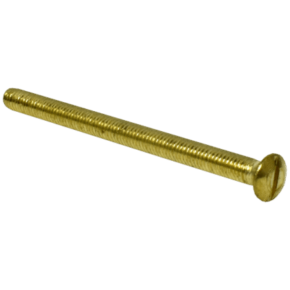 50mm M3.5 Thread Brass Plated Electrical Socket Screws Pack of 10