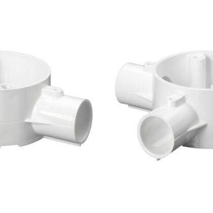 Conduit Box 20mm 3 Way Tee 20CJB5W x2