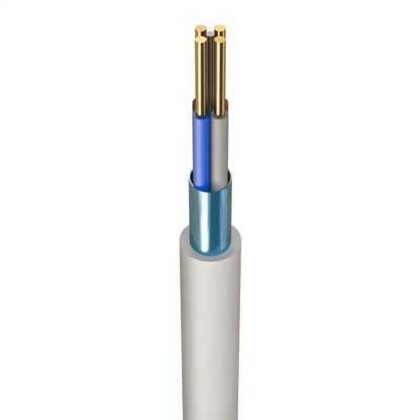 2.5mm 4 Core and Earth Cable White Firesafe 1m