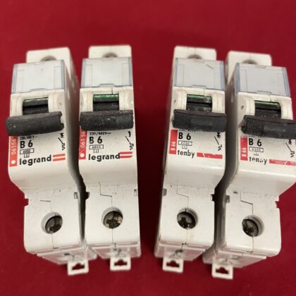 Legrand &Tenby MCB 6 Amp Type B6 Single Pole Circuit Breaker B6/06156