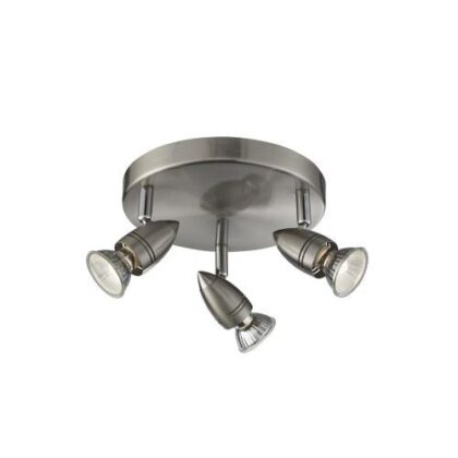 Searchlight 3LT SPOTLIGHT PLATE - SATIN SILVER 700073