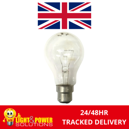Standard GLS Clear Incandescent Light Bulb 100W B22 BC Ring