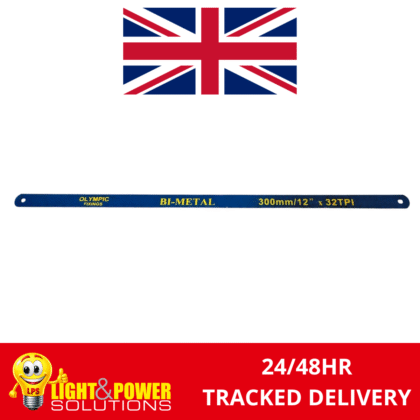 300mm 12" Bi Metal Hacksaw Blade 32TPI Olympic Fixings