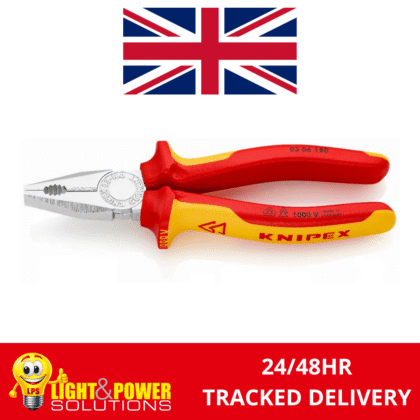 KNIPEX 0306180 VDE Combination Pliers insulated with multi-component grips