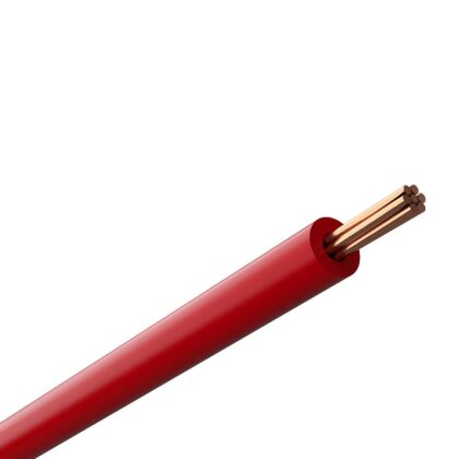 4mm Single Core HO7V-R Conduit Cable Red 1m