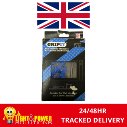 GripIt Plasterboard TV Wall Mount Fixing Kit Pack of 6