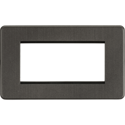 Knightsbridge 4G Euro Data Module Faceplate - Smoked Bronze