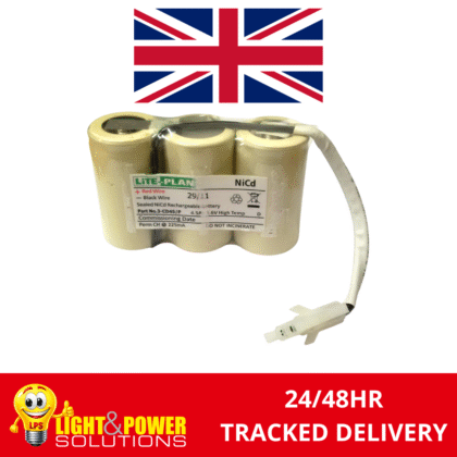 Lite-Plan 4.5Ah 3.6V High Temp 3 Cell NiCd Rechargeable Battery