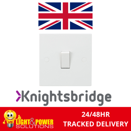 Knightsbridge Square Edge 10AX 1G 1-way Wall Light Switch