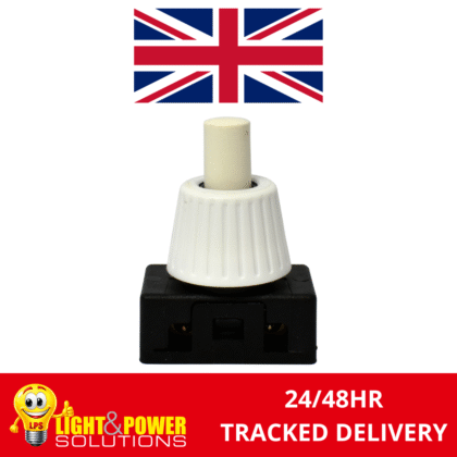 Miniature Push Button Switch White Table Lamp Light Switch 2A