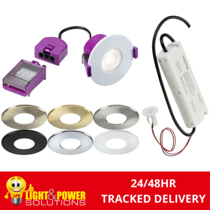 Knightsbridge Spektro LED Evo Fixed IP65 Downlight with emergency - CCT-