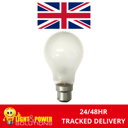 Standard GLS Frosted Pearl Incandescent Light Bulb 100W B22 BC Ring
