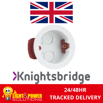 34mm Round Dry Lining Flush Pattress Back Box Plasterboard