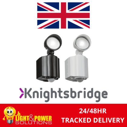 LED Security Spotlight with PIR 8W Daylight 5000K IP55 Knightsbridge