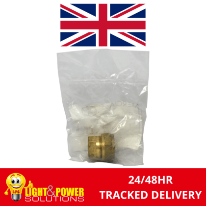 22mm Brass Blank Stop End Compression Fitting Mercia MC323 428966
