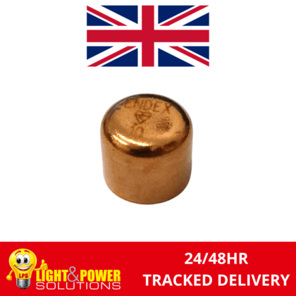 MEF61 10mm Copper Stop End Pack of 2 Mercia 429099