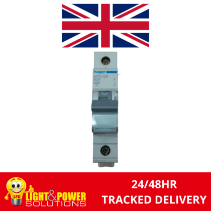 Hager 20A Type B Single Pole MCB B20 MTN 120