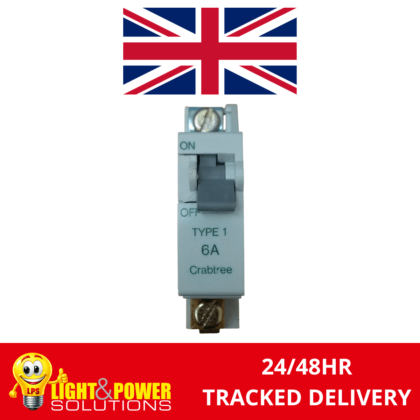 Crabtree SB6000 6A Type 1 Single Pole MCB