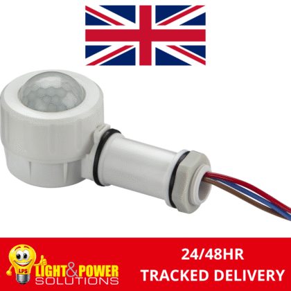 Knightsbridge IP65 20mm Conduit PIR Motion Sensor Detector White