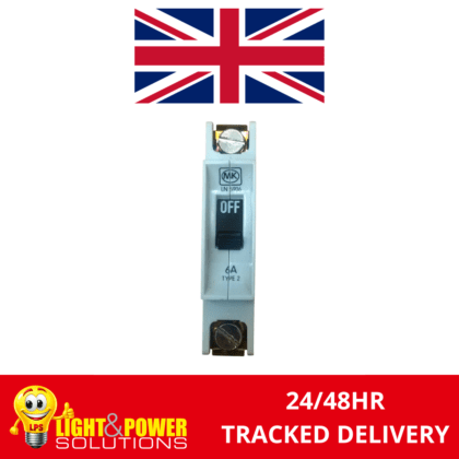 MK 6 Amp Type 2 Single Pole MCB LN 5906