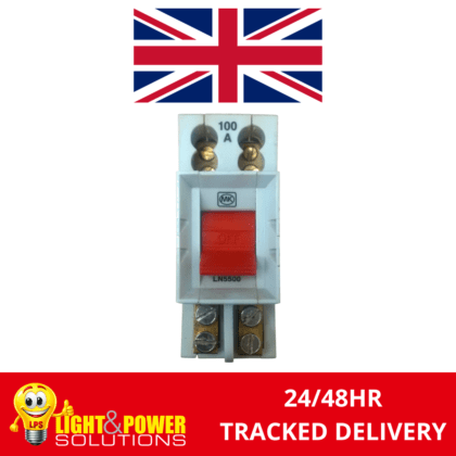 MK 100 Amp Double Pole Mains Switch Disconncector LN5500
