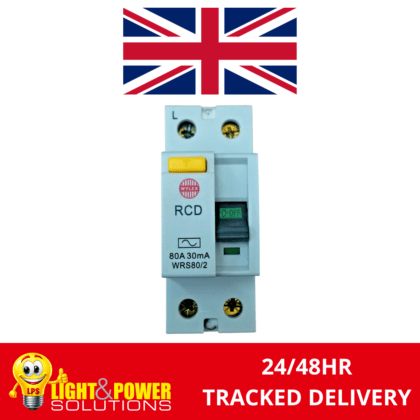 Wylex 80A Double Pole RCD 30mA 230V WRS80/2