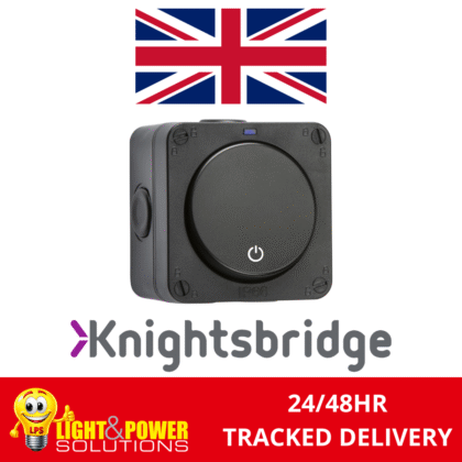Outdoor Weatherproof IP66 Single 1 Gang Time Delay Switch 16A Knightsbridge