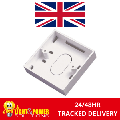 Single 1 Gang 32mm Surface Mount Pattress Back Box Ultima 770997